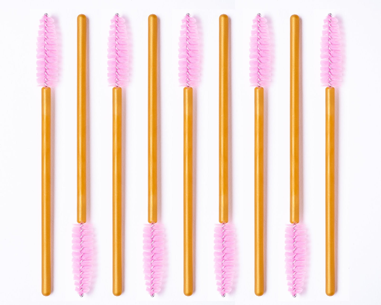 Brosses à cils rose – 50 pièces - Académie Beauté JT