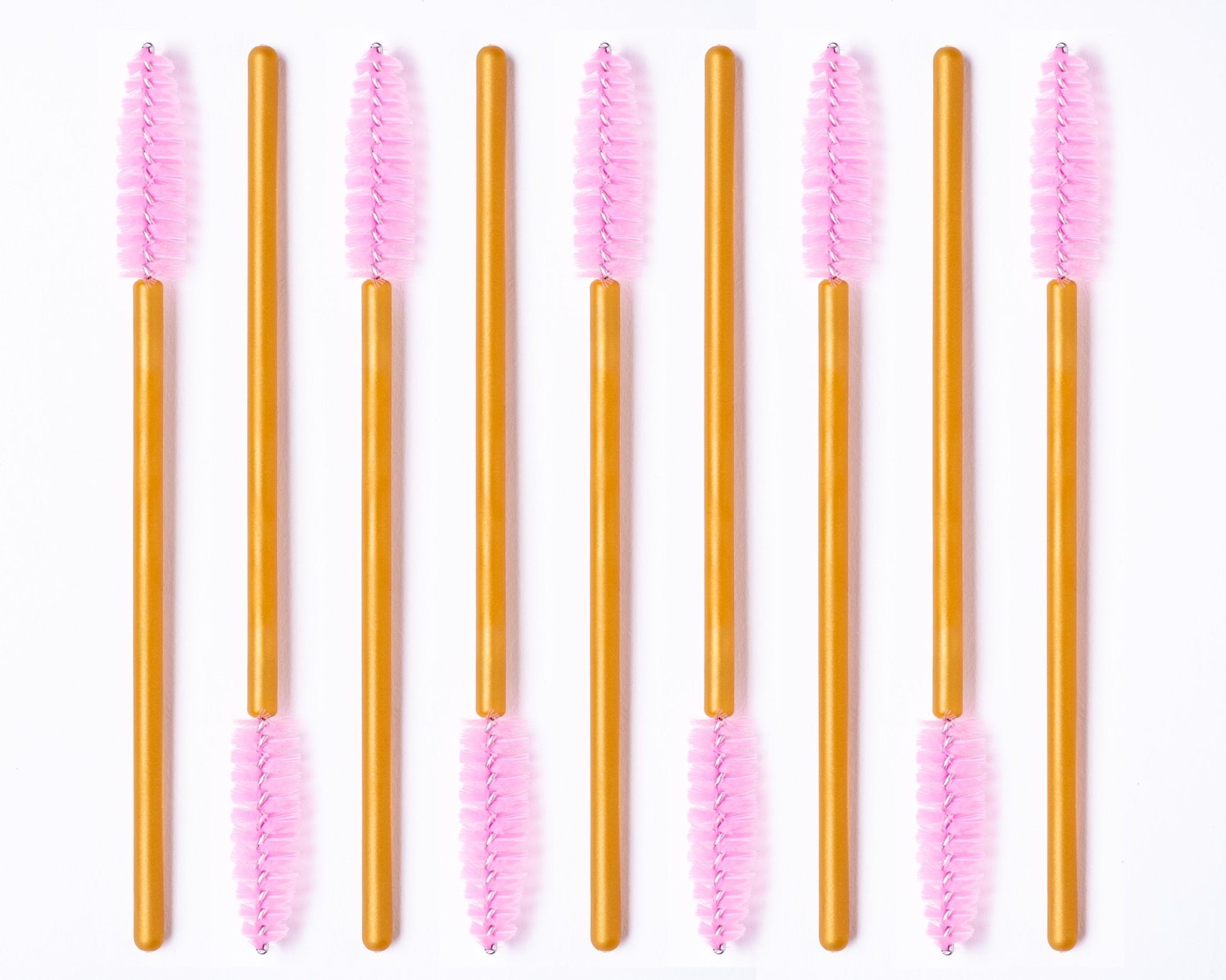 Brosses à cils rose – 50 pièces - Académie Beauté JT