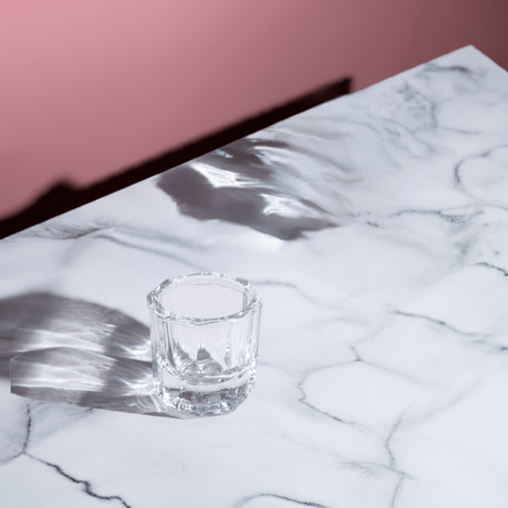 Petit godet en verre réutilisable pour lotions de rehaussement