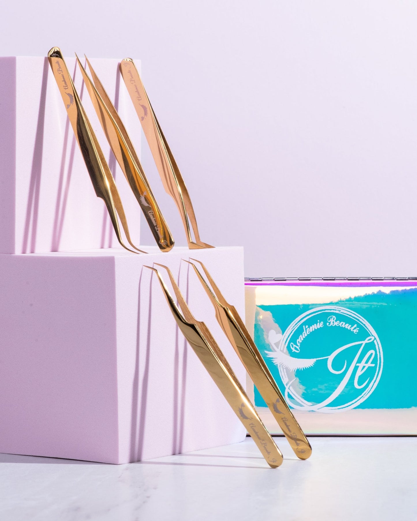 Collection des Précieuses Académie Beauté JT – pinces plaquées or