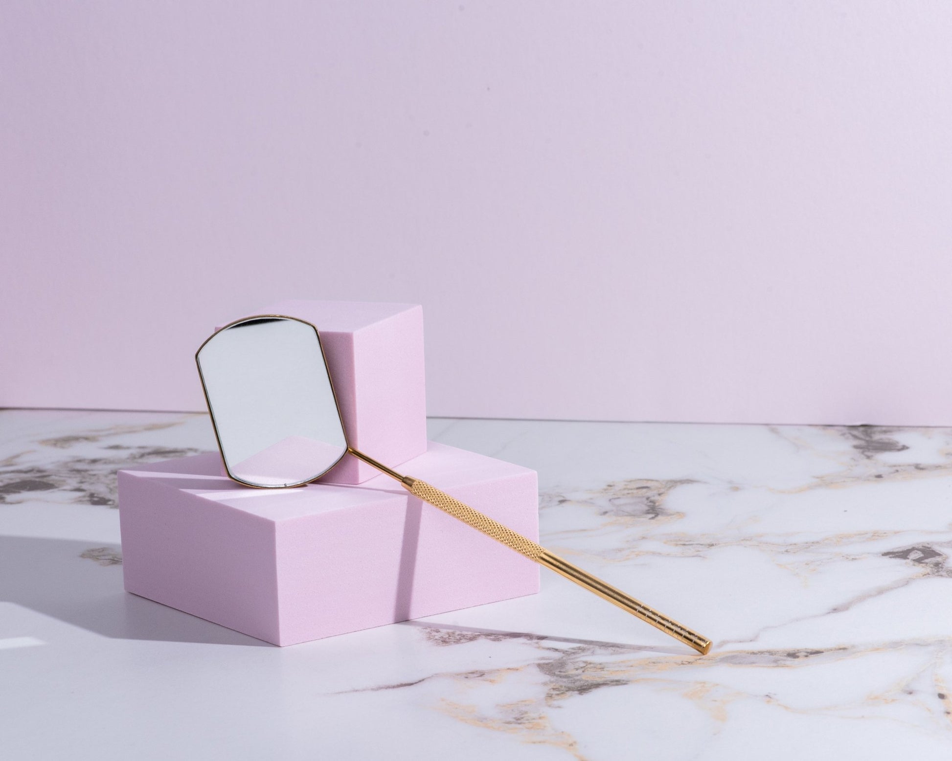 Miroir à Cils Doré - Photos Lash Tech - Académie Beauté JT