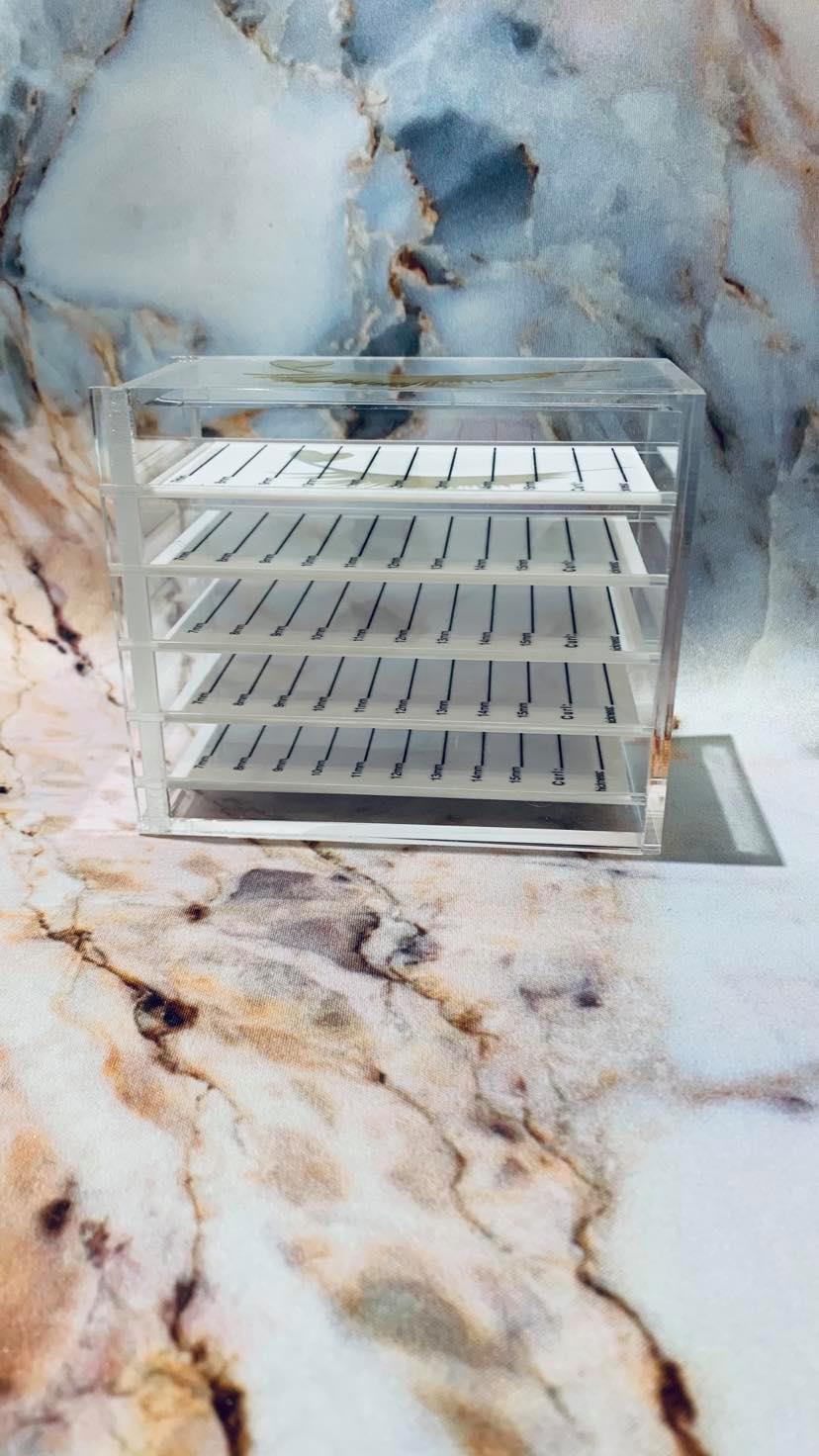 Rangement cils professionnel anti-poussière