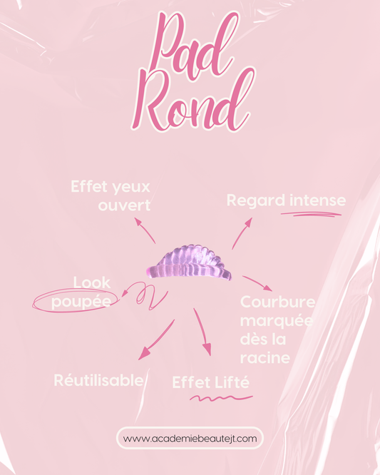 Pad rond lashlift réutilisable - Académie Beauté JT
