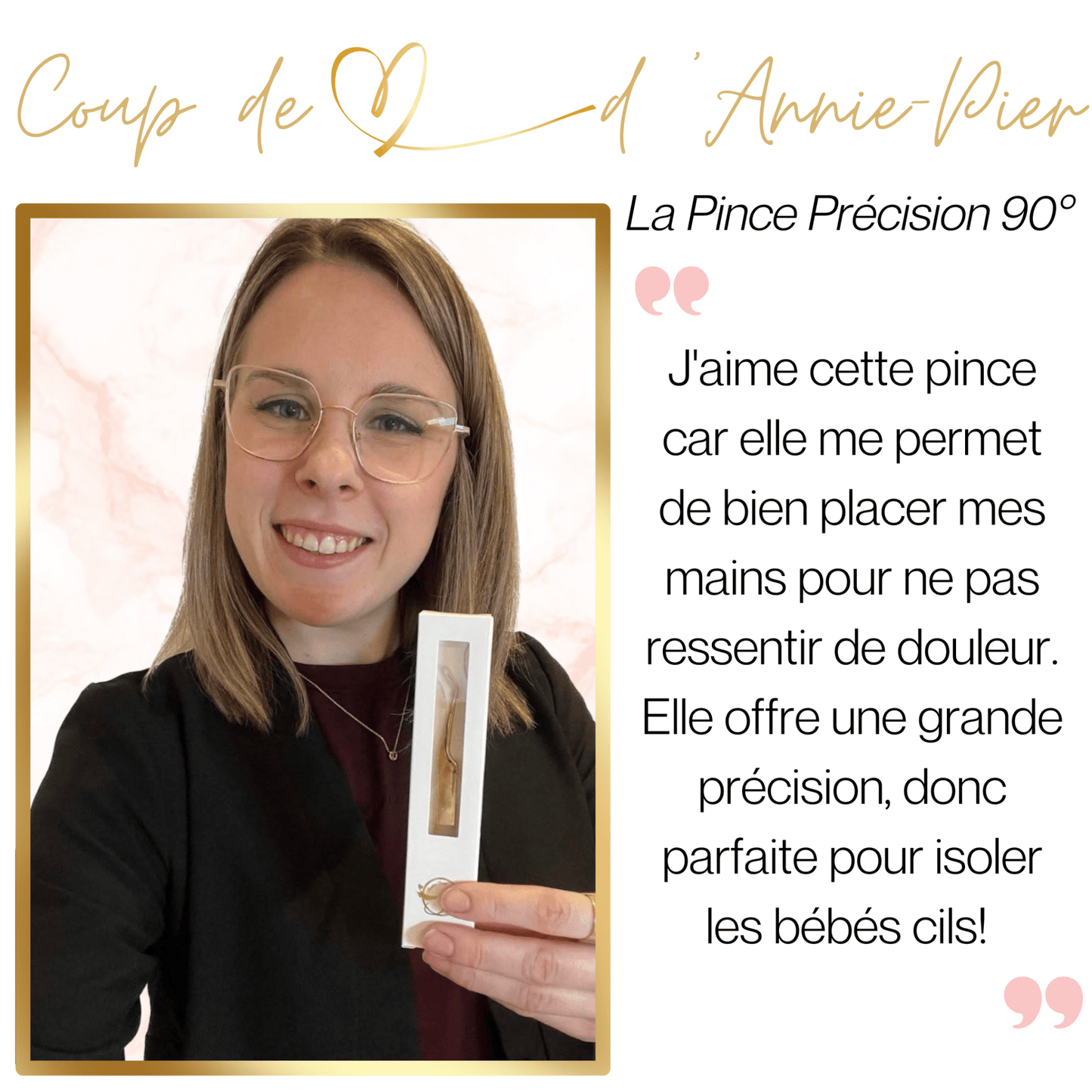 Pince Précision 90° - Académie Beauté JT