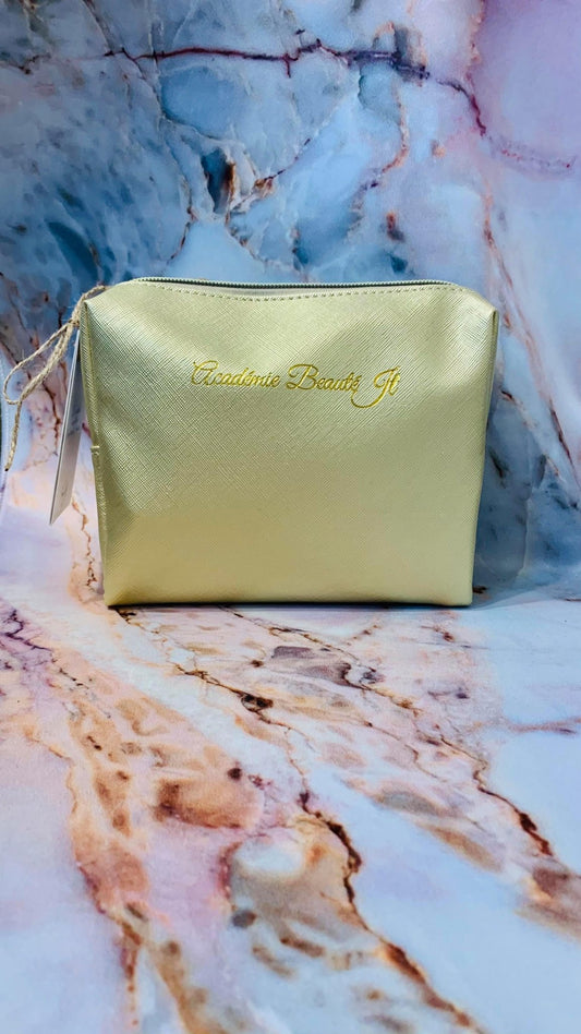Pochette luxueuse simili cuir gold Beauté JT