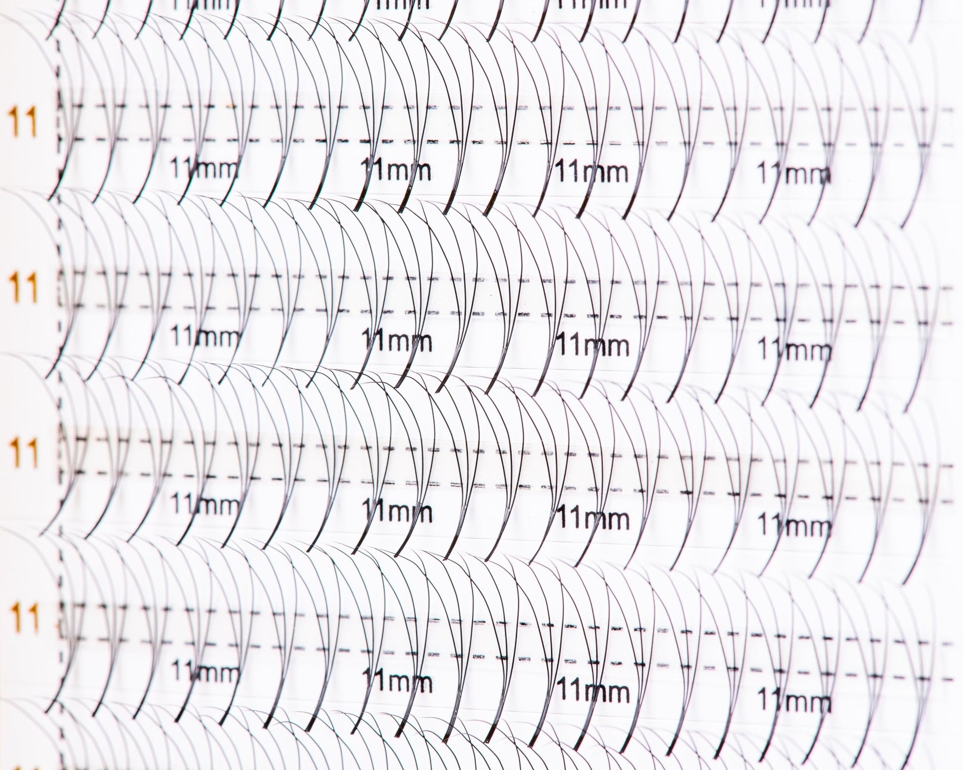 Bouquets cils pré-faits sur bande aluminium