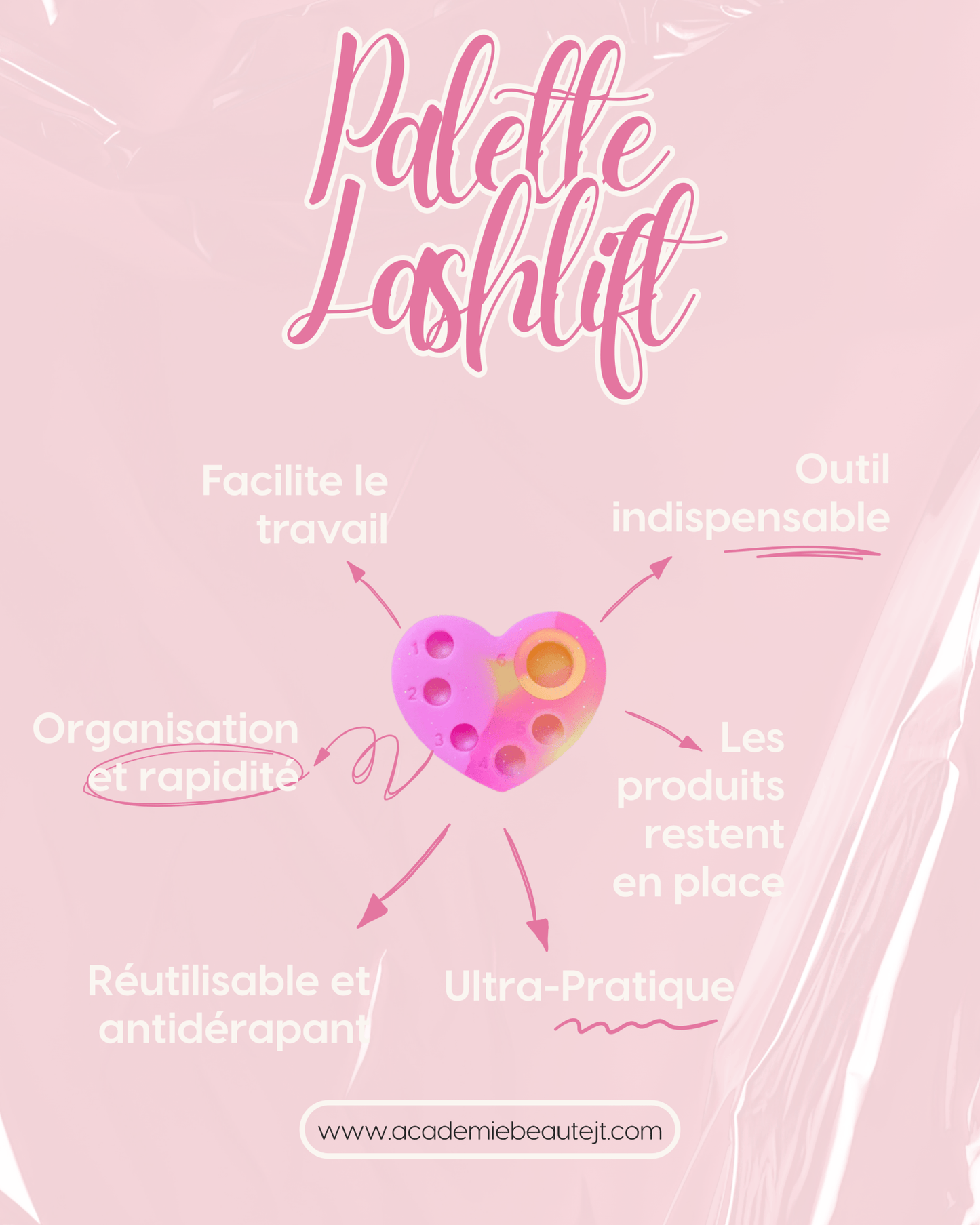 Palette de rehaussement des cils - Académie Beauté JT